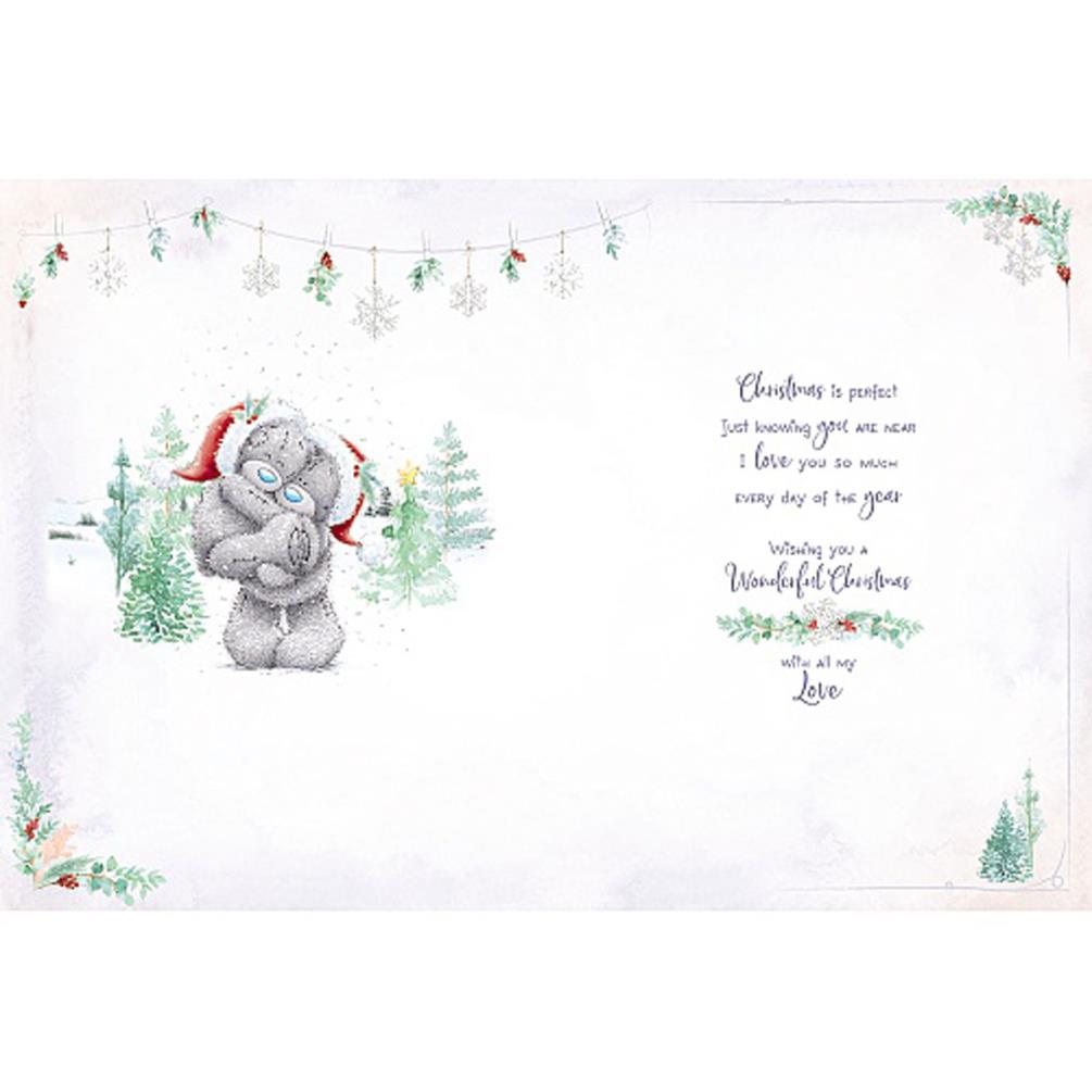 One I Love Handmade Large Me to You Bear Christmas Card Extra Image 1